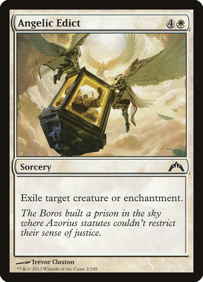 Card Scan of Angelic Edict | GTC