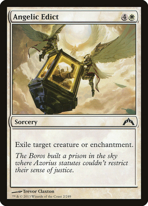 Card Scan of Angelic Edict | GTC