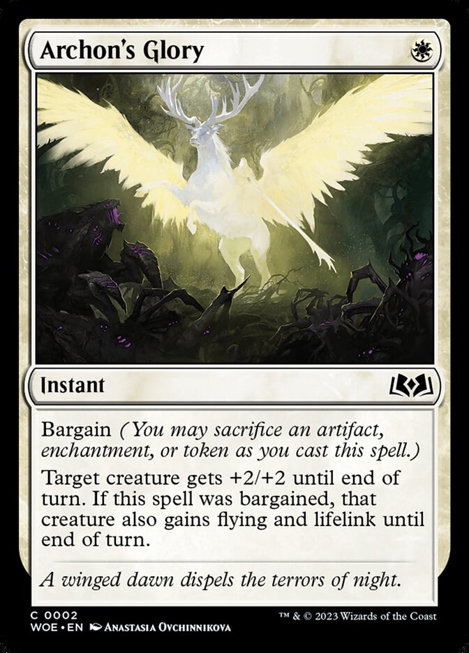 Card Scan of Archon's Glory | WOE