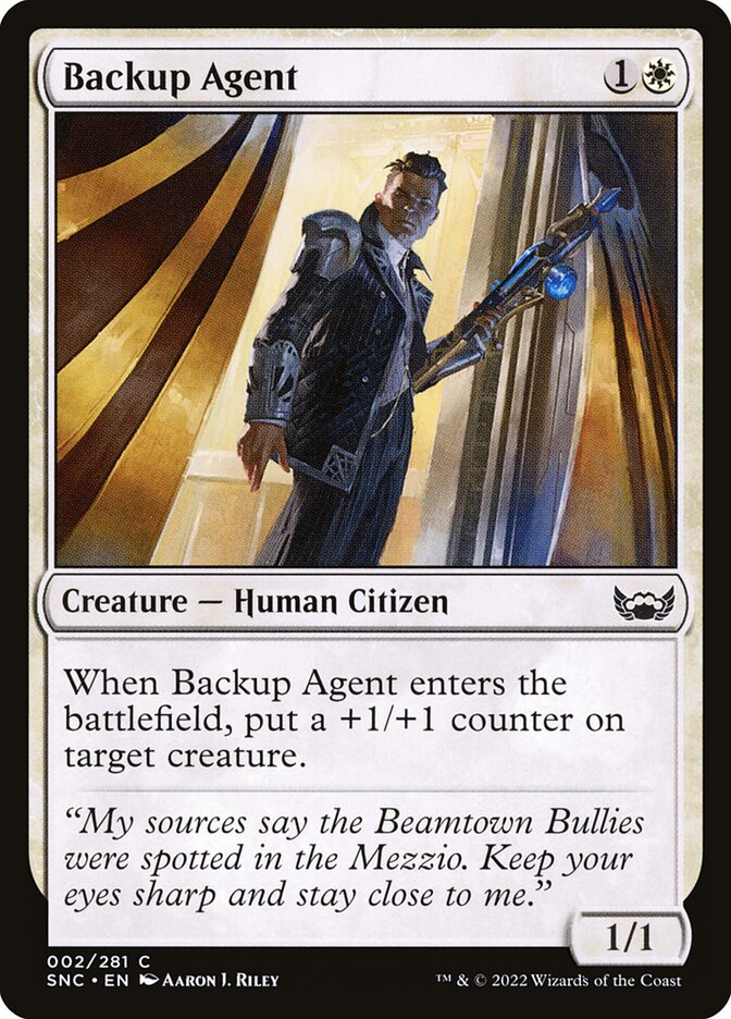 Card Scan of Backup Agent | SNC