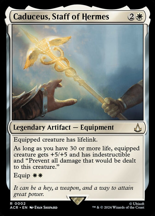 Card Scan of Caduceus, Staff of Hermes | ACR