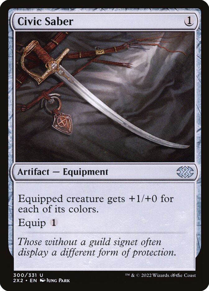 Card Scan of Civic Saber | 2X2