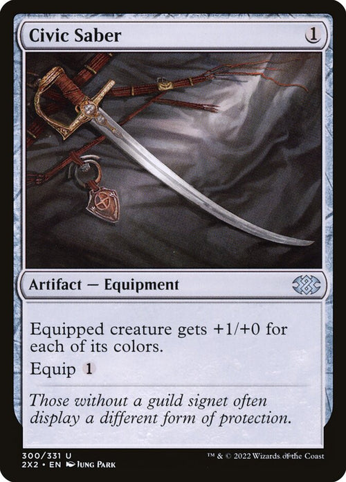 Card Scan of Civic Saber | 2X2