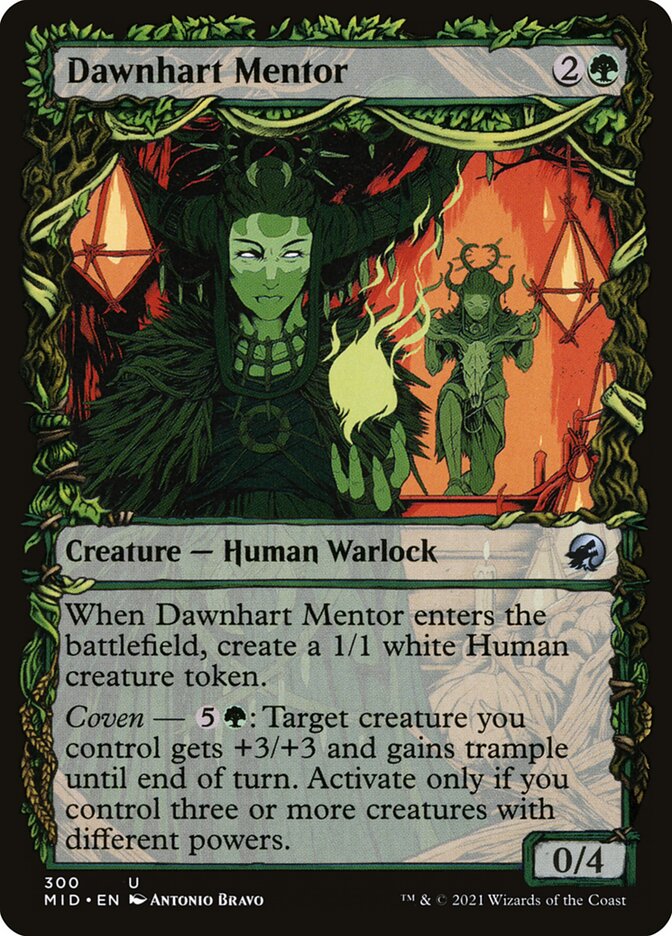 Card Scan of Dawnhart Mentor | MID (Equinox Showcase)