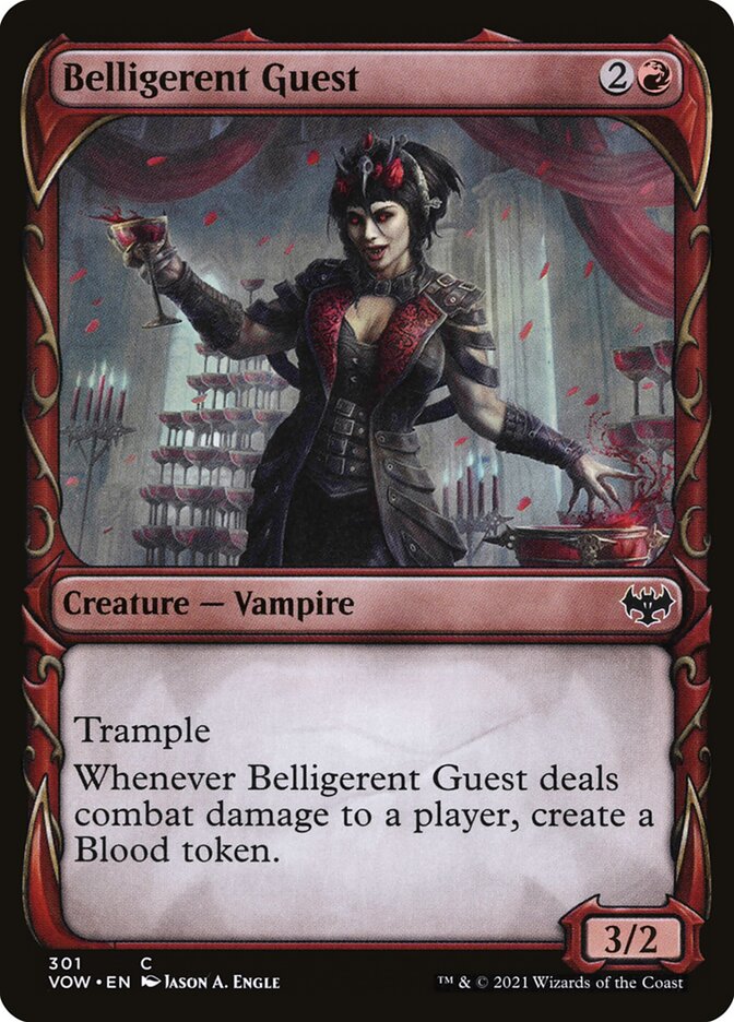 Card Scan of Belligerent Guest | VOW (Showcase)