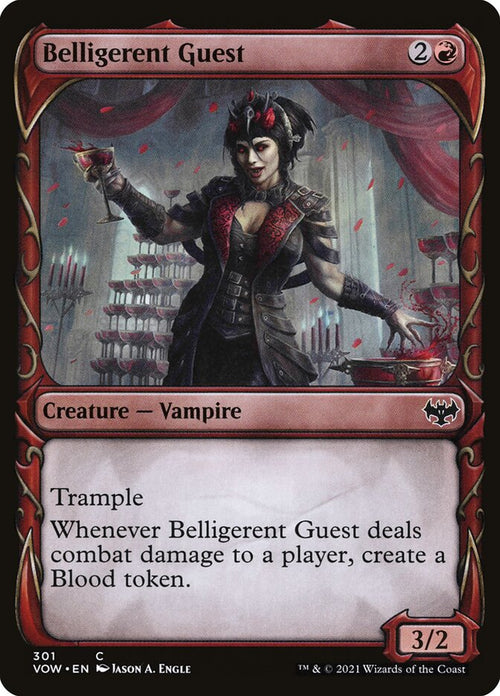 Card Scan of Belligerent Guest | VOW (Showcase)