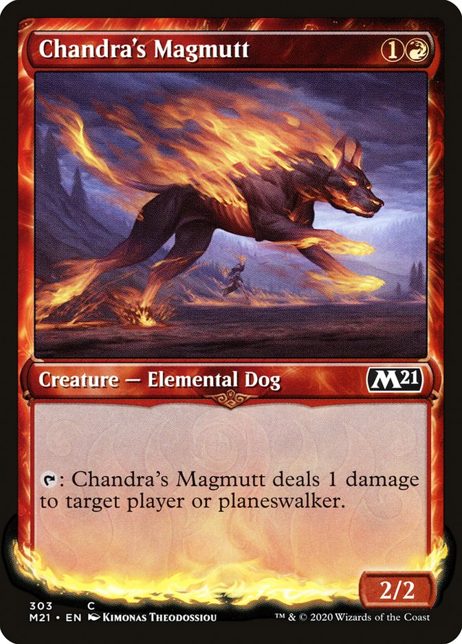 Card Scan of Chandra's Magmutt | M21 (Showcase)