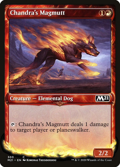 Card Scan of Chandra's Magmutt | M21 (Showcase)