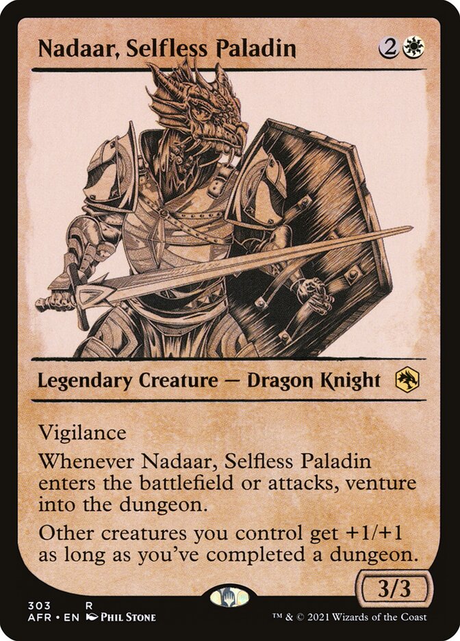 Nadaar, Selfless Paladin | Showcase | AFR (Foil)