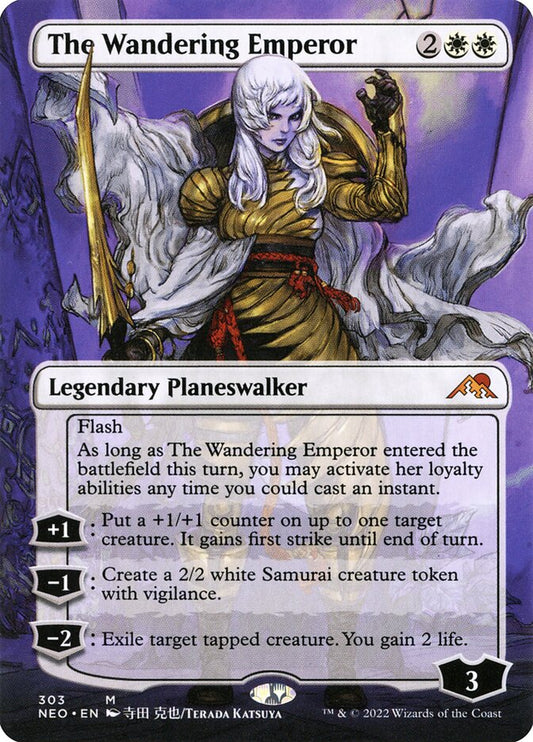The Wandering Emperor | NEO (Borderless Planeswalker)