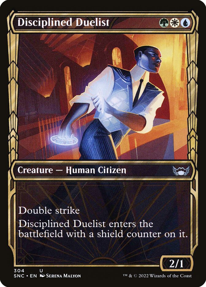 Card Scan of Disciplined Duelist | SNC (Golden Age Showcase)