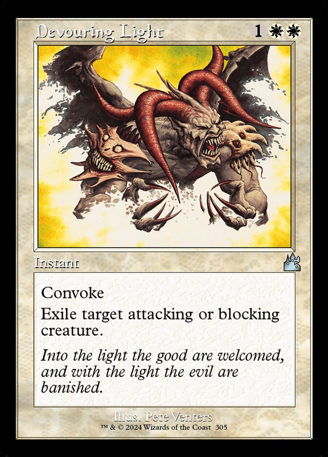 Card Scan of Devouring Light | RVR (Retro Frame)