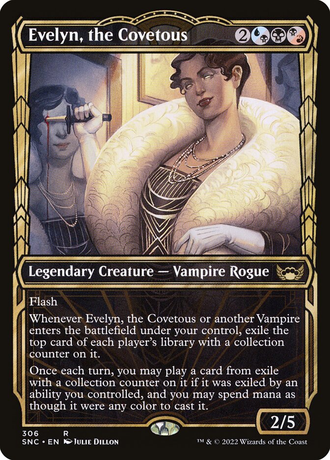 Evelyn, the Covetous | Showcase | SNC (Foil) - Card Scan