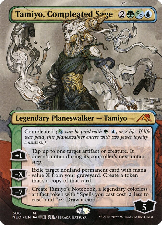 Tamiyo, Compleated Sage | NEO (Borderless Planeswalker)