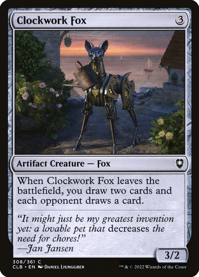Card Scan of Clockwork Fox | CLB