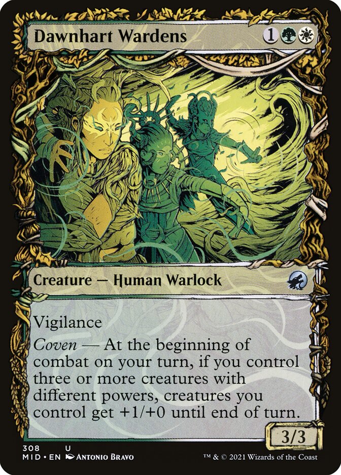 Card Scan of Dawnhart Wardens | MID (Equinox Showcase)