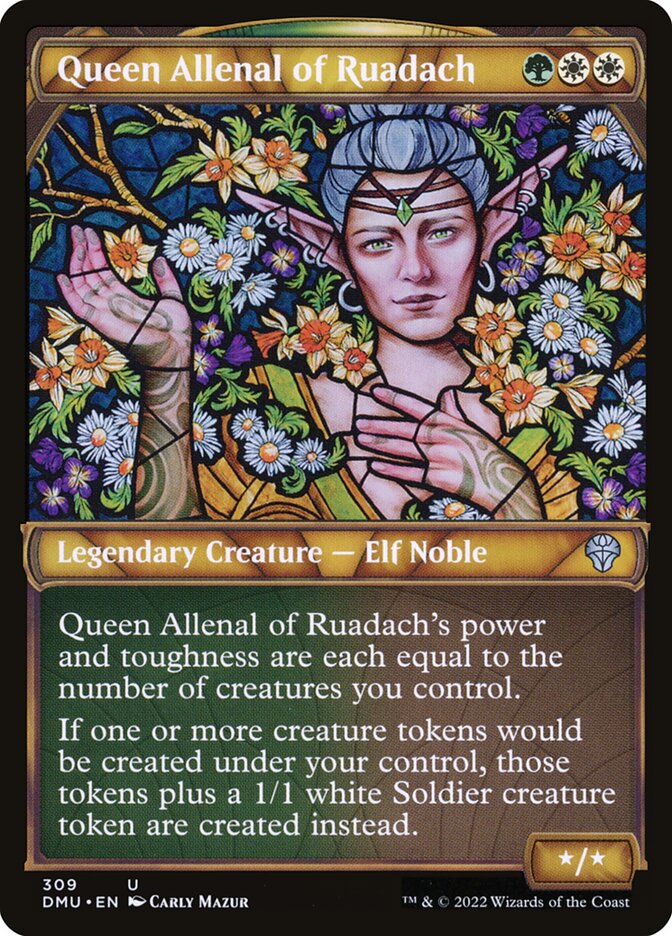 Card Scan of Queen Allenal of Ruadach | DMU (Showcase)