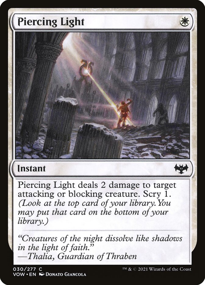 Card Scan of Piercing Light | VOW