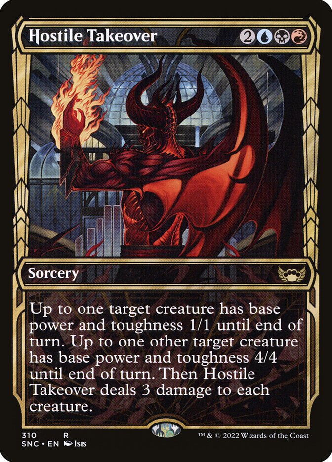 Hostile Takeover | Showcase | SNC (Foil) - Card Scan