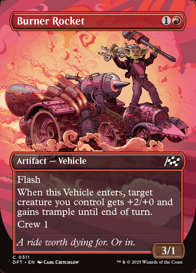 Card Scan of Burner Rocket | DFT (Revved Up)