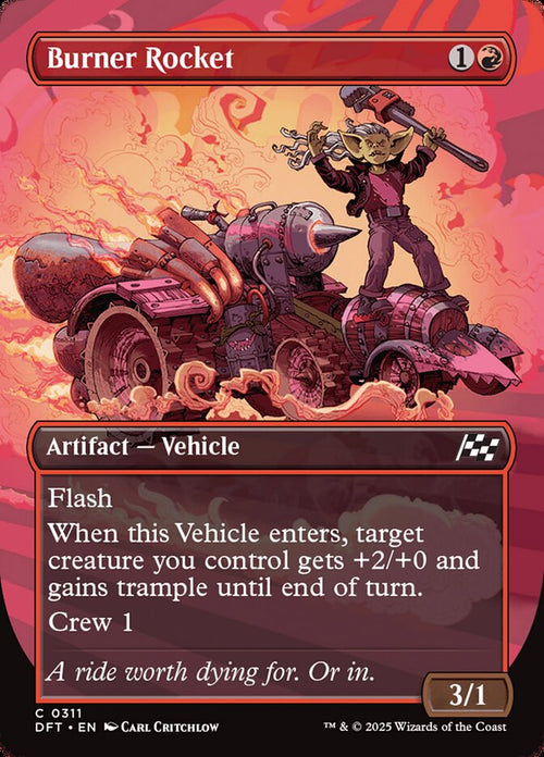 Card Scan of Burner Rocket | DFT (Revved Up)