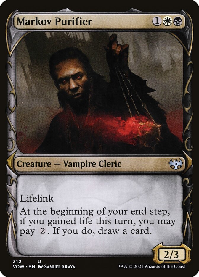 Card Scan of Markov Purifier | VOW (Showcase)