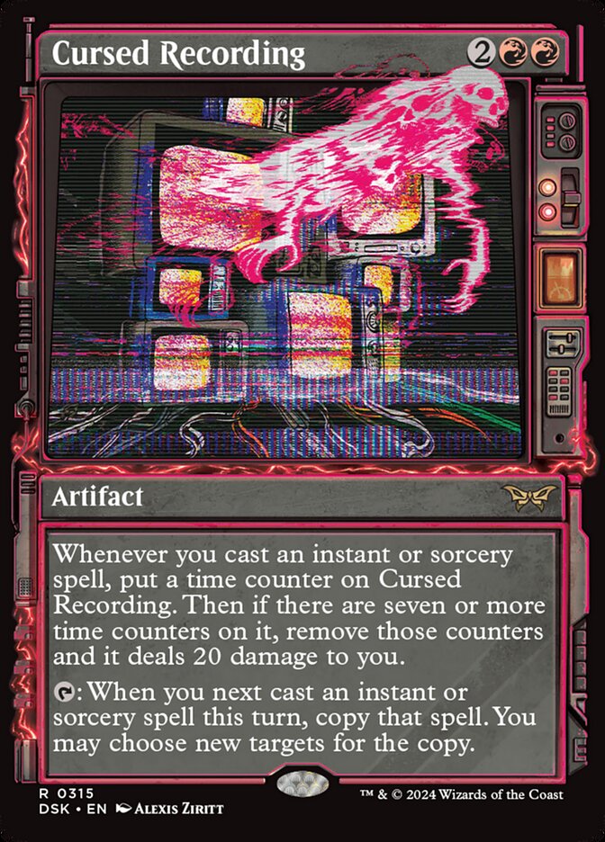 Card Scan of Cursed Recording | DSK (Showcase)
