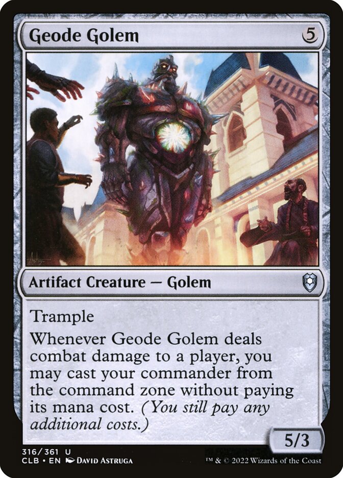 Card Scan of Geode Golem | CLB