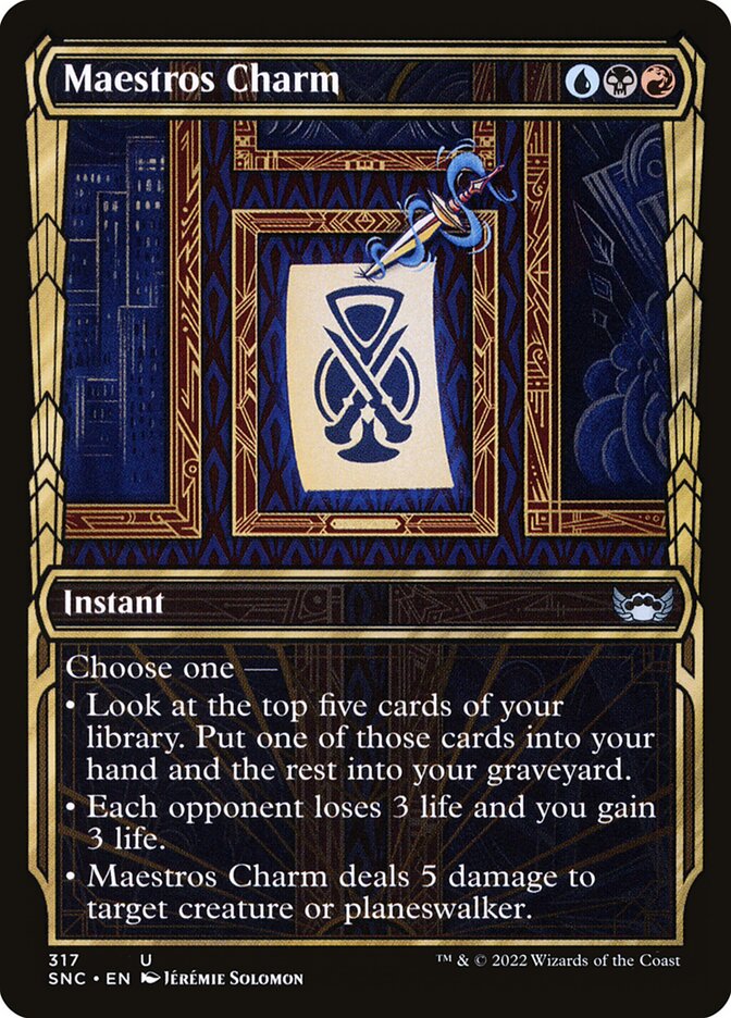 Card Scan of Maestros Charm | SNC (Golden Age Showcase)