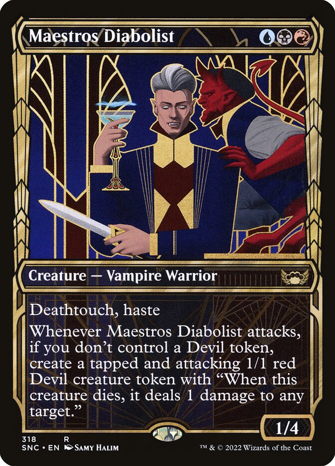 Card Scan of Maestros Diabolist | SNC (Golden Age Showcase)
