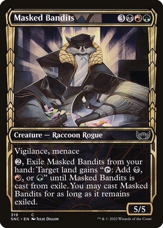 Masked Bandits | Showcase | SNC (Foil) - Card Scan