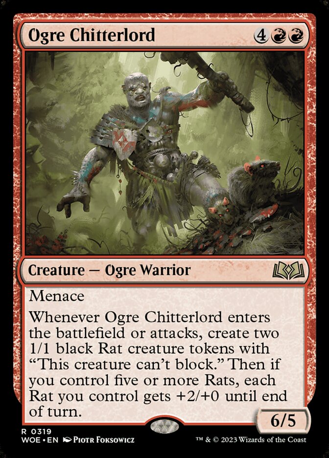 Card Scan of Ogre Chitterlord | WOE