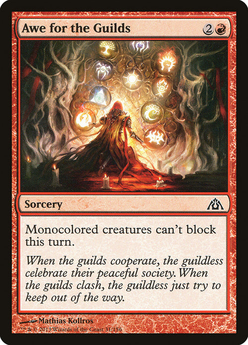 Card Scan of Awe for the Guilds | DGM
