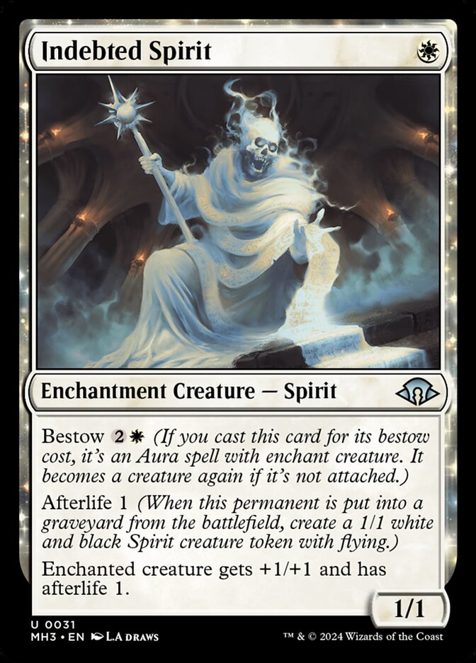 Card Scan of Indebted Spirit | MH3