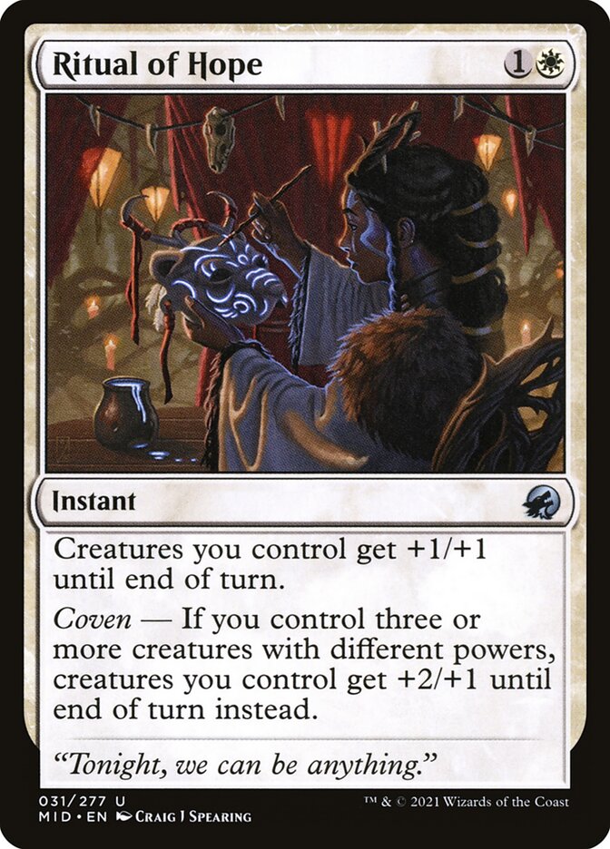 Card Scan of Ritual of Hope | MID