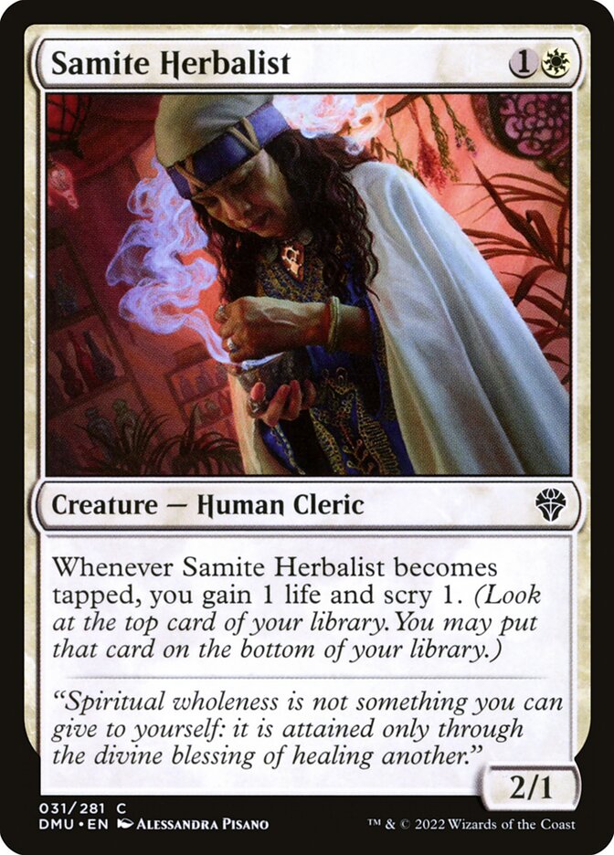 Card Scan of Samite Herbalist | DMU