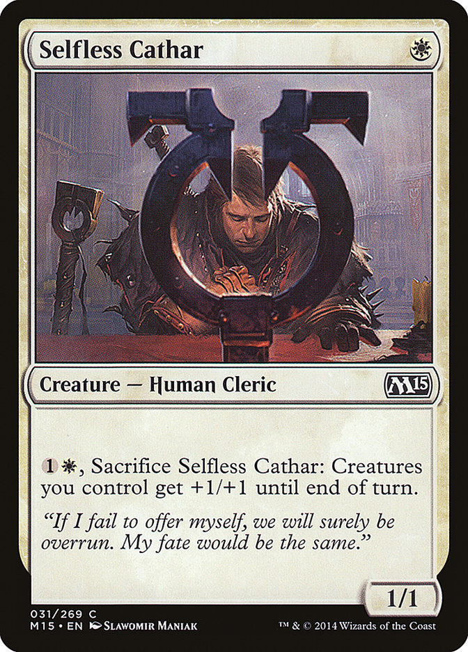 Card Scan of Selfless Cathar | M15