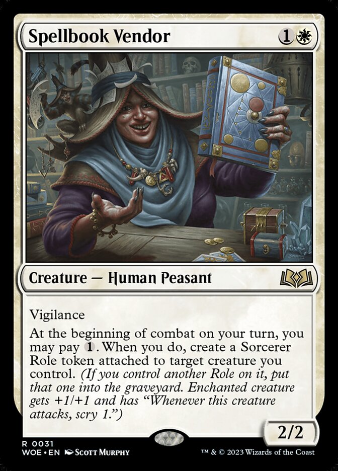 Card Scan of Spellbook Vendor | WOE