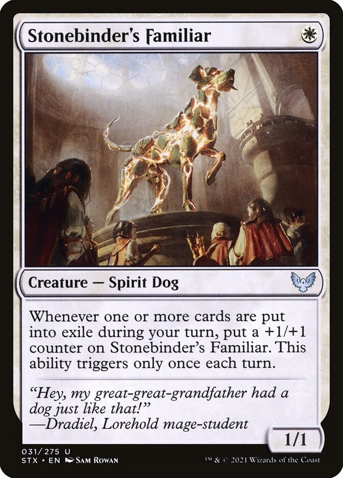 Card Scan of Stonebinder's Familiar | STX