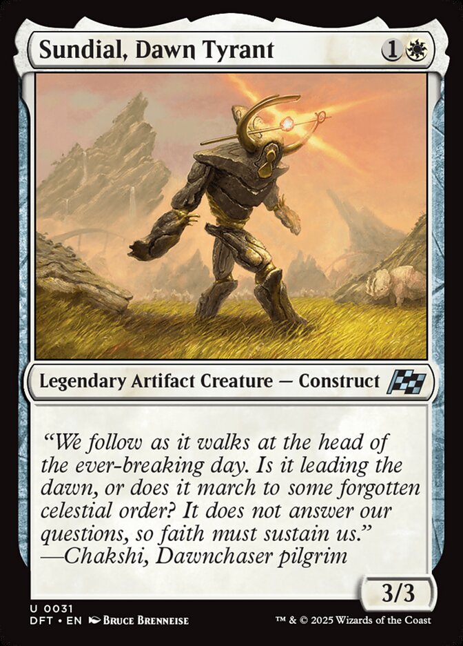 Card Scan of Sundial, Dawn Tyrant | DFT