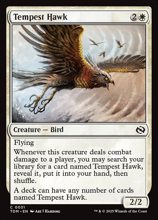 Card Scan of Tempest Hawk | TDM