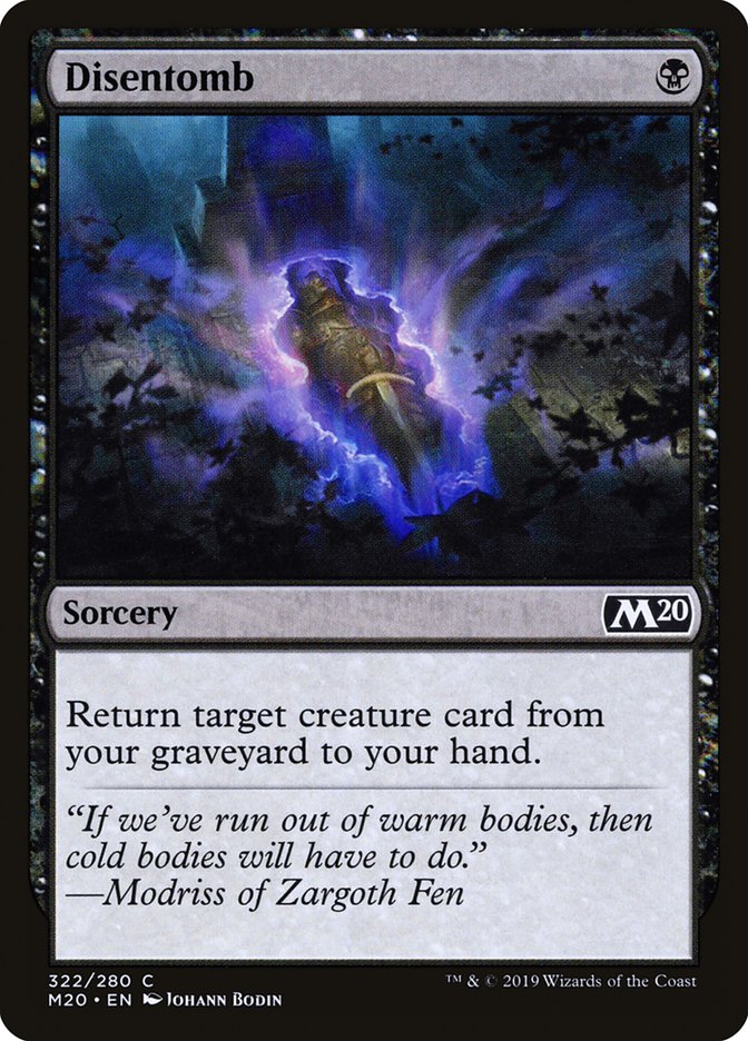 Card Scan of Disentomb | M20