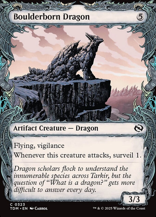 Card Scan of Boulderborn Dragon | TDM (Draconic Showcase)