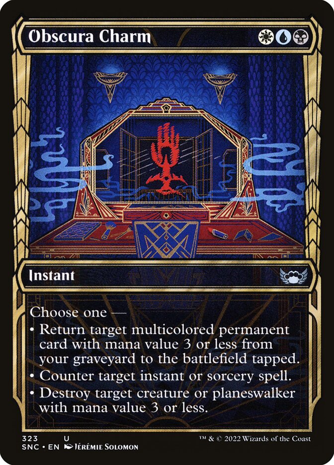 Card Scan of Obscura Charm | SNC (Golden Age Showcase)