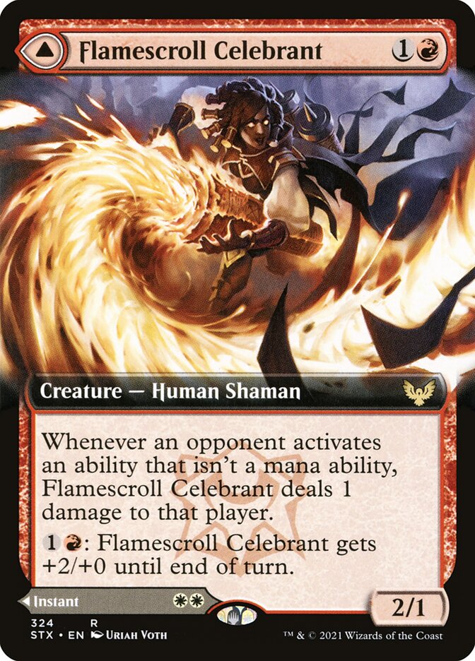 Flamescroll Celebrant // Revel in Silence | STX (Extended Art)