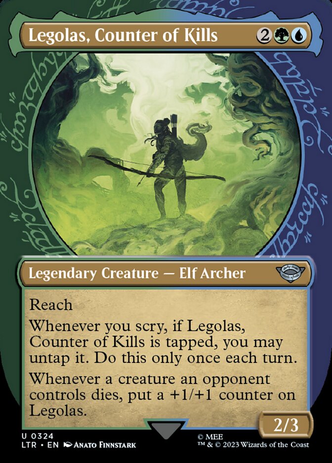 Card Scan of Legolas, Counter of Kills | LTR (Showcase)
