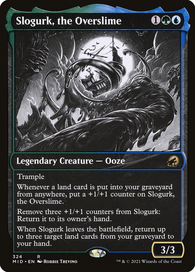 Card Scan of Slogurk, the Overslime | MID (Eternal Night Showcase)