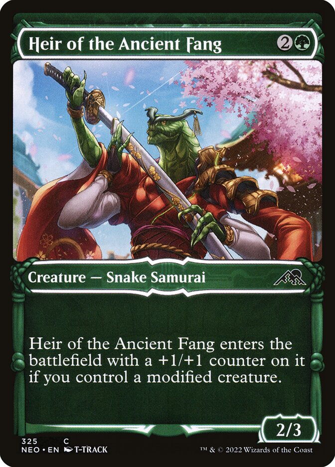 Card Scan of Heir of the Ancient Fang | NEO (Samurai Showcase)
