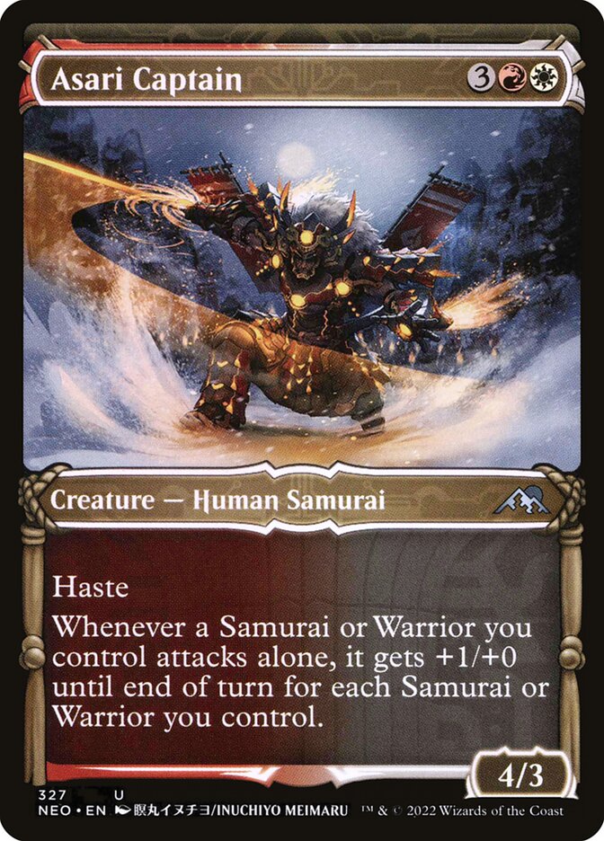 Card Scan of Asari Captain | NEO (Samurai Showcase)