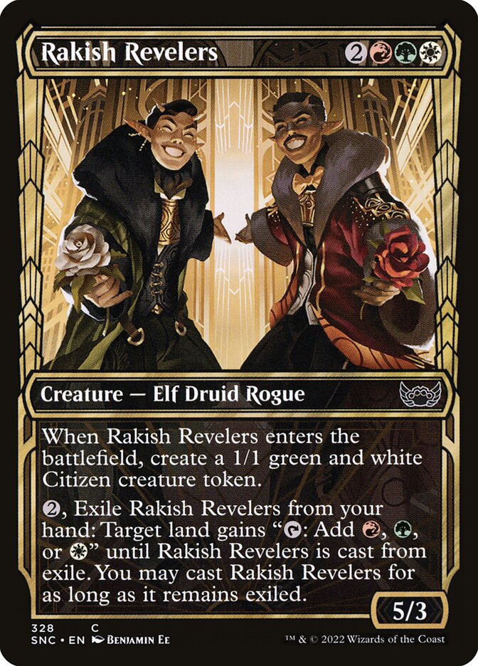 Rakish Revelers | Showcase | SNC (Foil) - Card Scan
